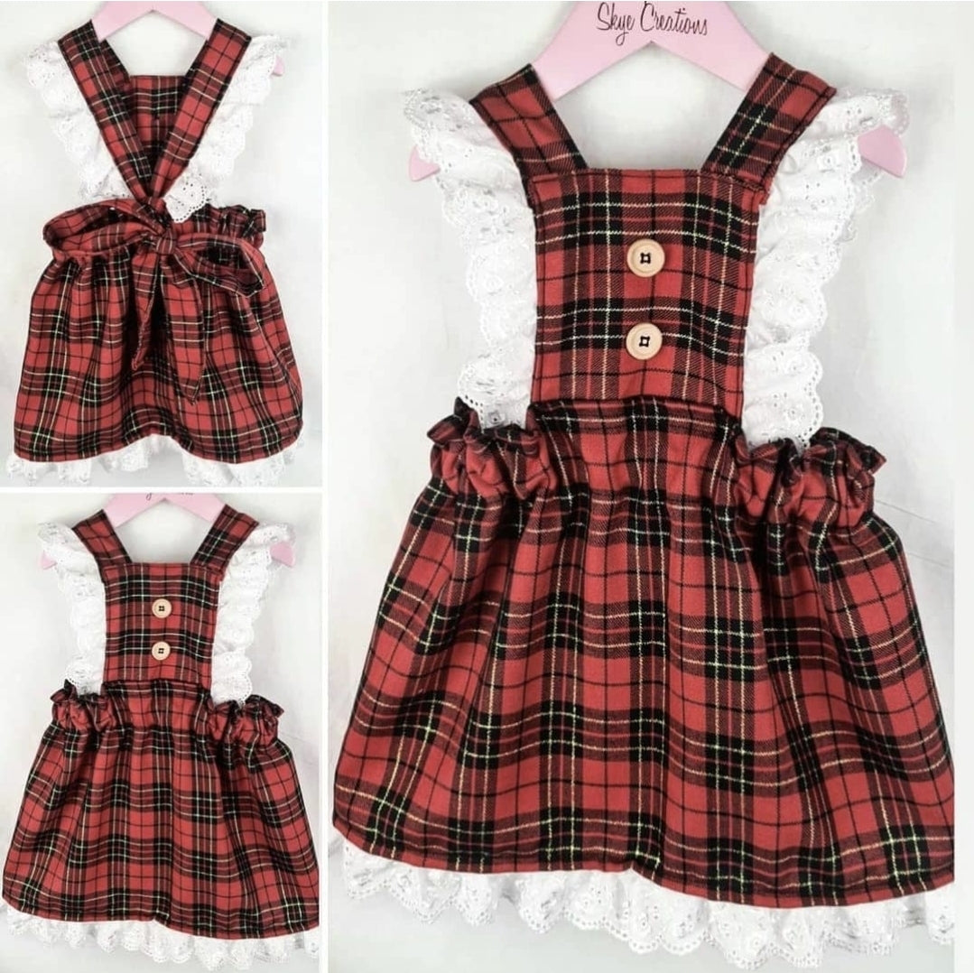 Detailed Tartan pinafore