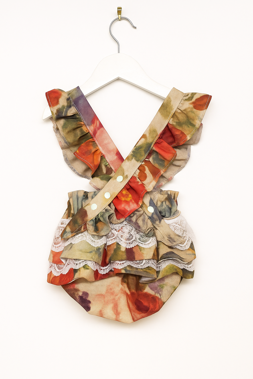 Vintage double peplum braced bloomers