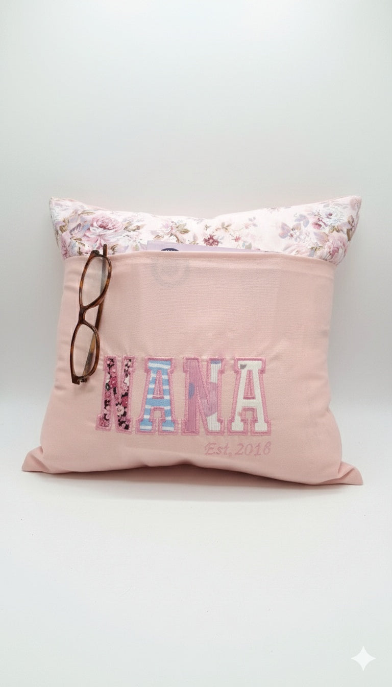 Handmade Appliqué memory cushion